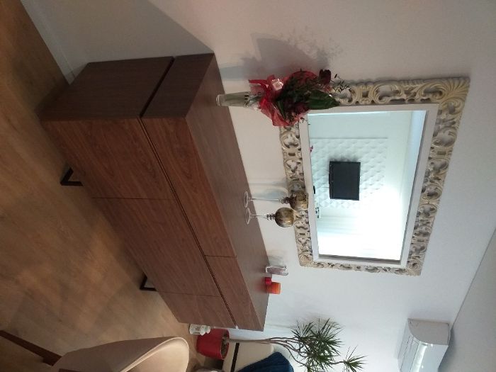 Aparador 3Portas 2Gavetas Nogueira e Ferro Preto