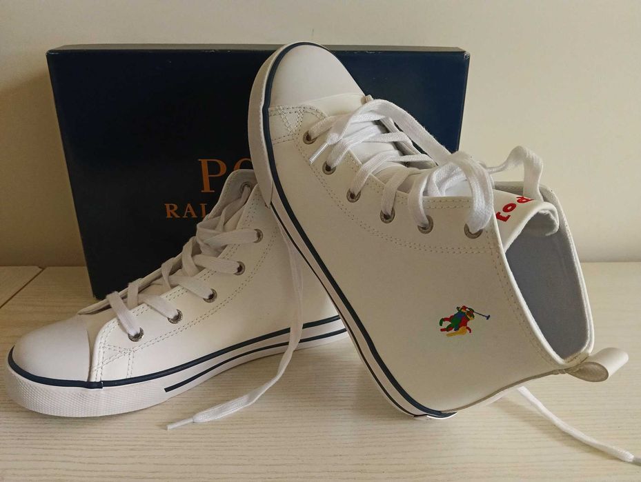 Ralph Lauren nowe oryginalne białe buty dla dziecka rozm. 35