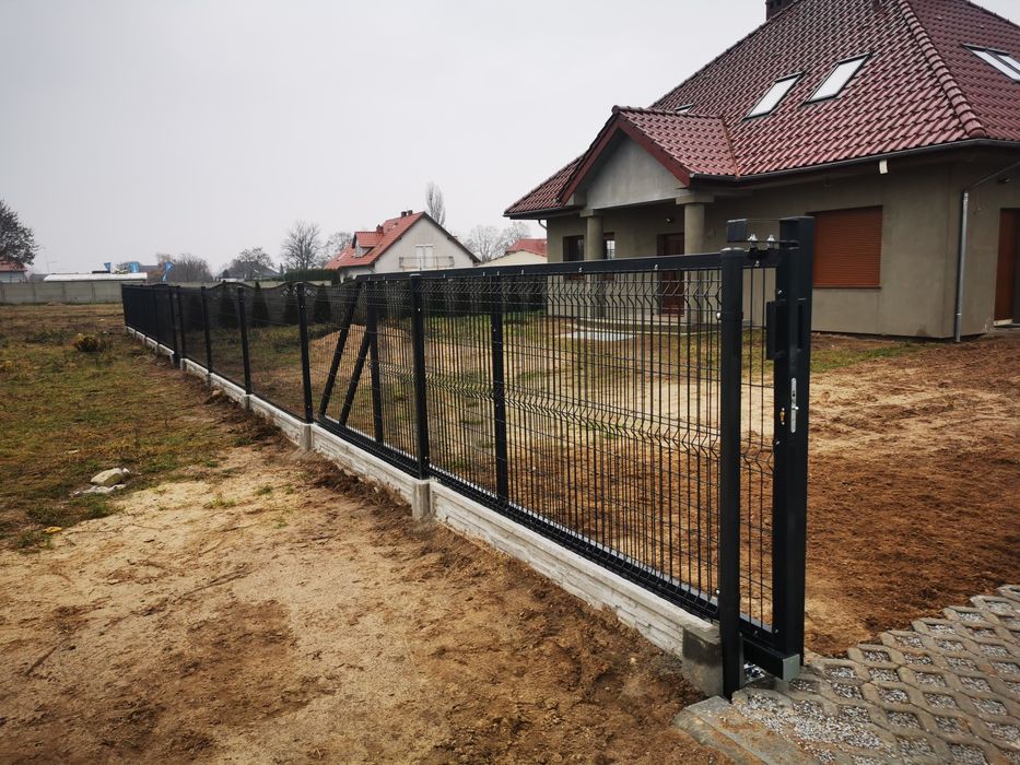 Brama przesuwna 4mx1,5m Ocynkownia i malowana proszkowo SOLIDNA