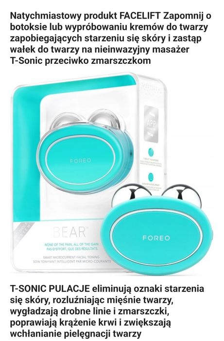 FOREO BEAR  Mikroprądowe urządzenie twarzy