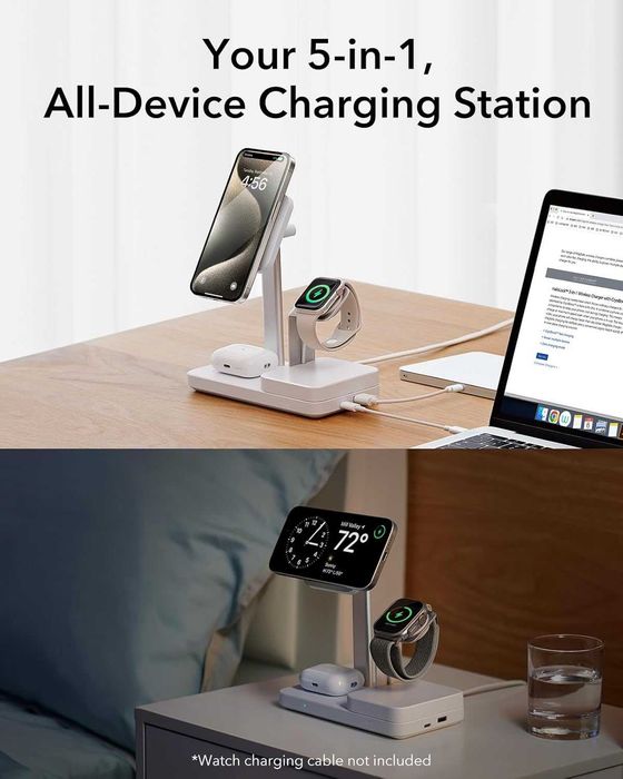 stacja ładująca 5w1 esr 65w do iphone biała