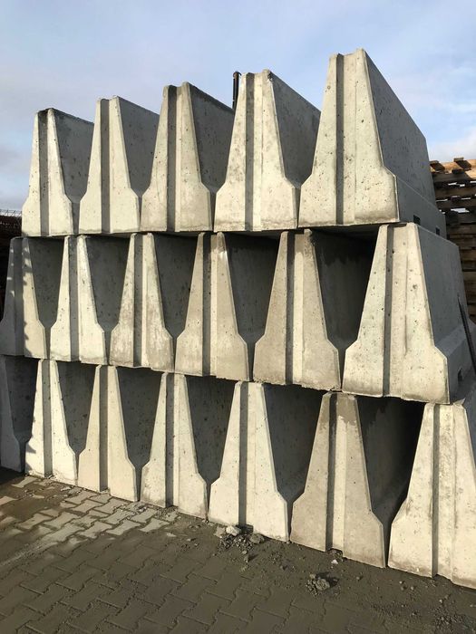 Bloki oporowe, bariera drogowa, zapora