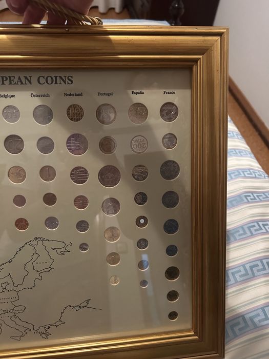 Quadro das Últimas Moedas Europeias (Antes do Euro)