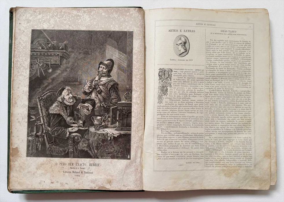 1874, Artes e Letras, 3ª série. Ed. Rolland & Semiond, Lisboa