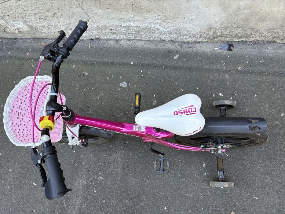 Велосипед CORSO для дівчинки 16 радіус кллес.