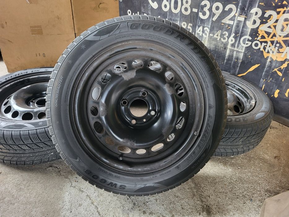 Koła zimowe Peogoet Citroen Opel, Stalówki 4x108 205/55/16 Goodride