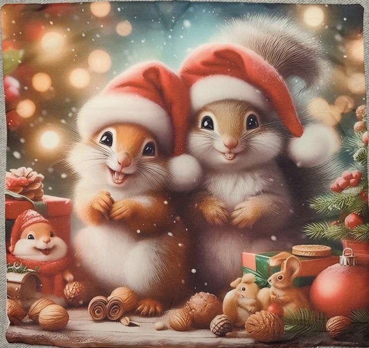 Komplet przepięknych poszewek świątecznych