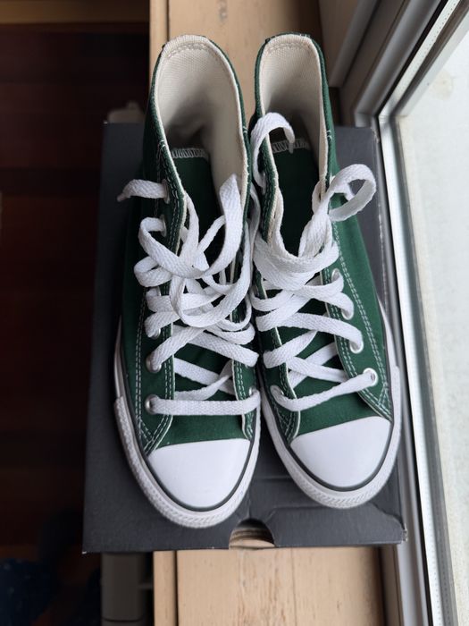 Converse All Star Originais Verde Escuro | Como Novas