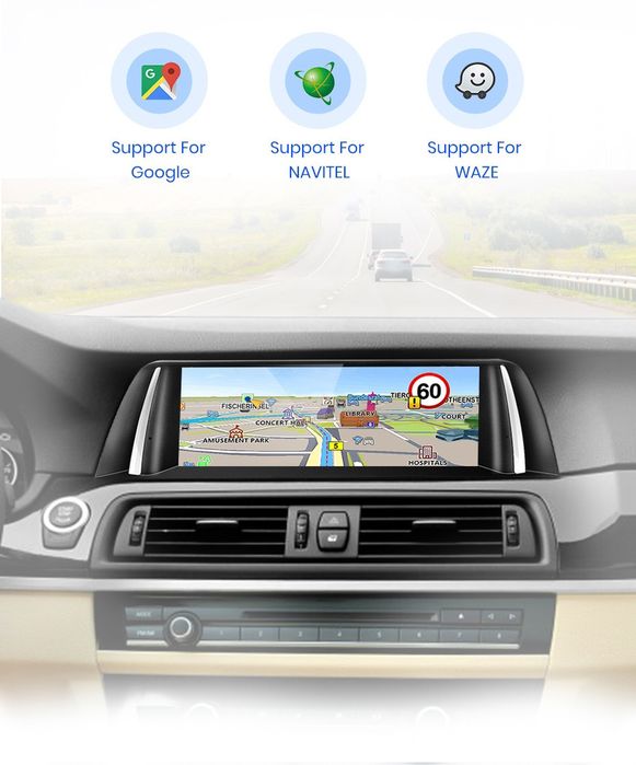 Rádio android 10,25" BMW série 5 F10/11 CARPLAY WIFI 4G 6/128GB 8-CORE
