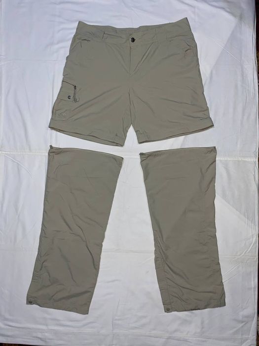 Columbia Titanium трекингові штани-шорти 2в1, нейлон, хакі, 46 розмір