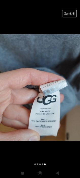 Poncho szal narzutka damska ugg xl