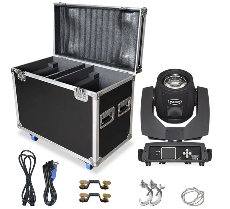 Case na parę 2 sztuki głowy ruchome Beam 7r 230w schowana przegroda