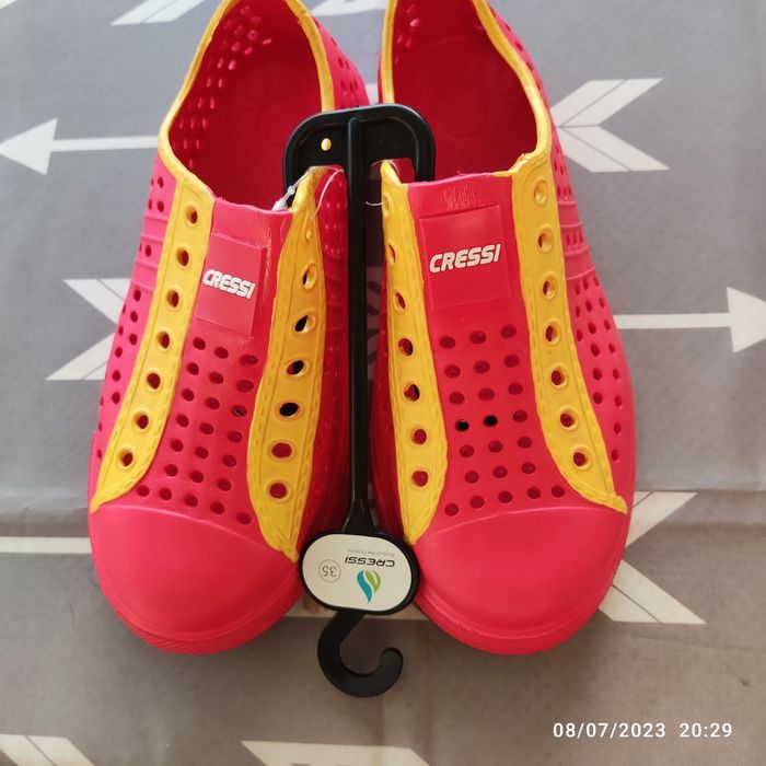 Perforated Sandal-Style Slippers