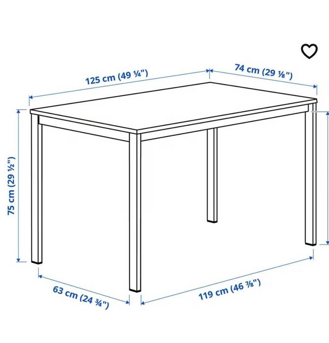 Mesa ikea e 4 cadeiras