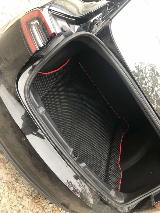 3DEva килимки в салон+багажник на Tesla Model 3 з бортами та 3д лапо