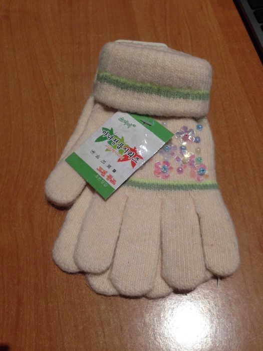 Перчатки варежки митенки девочке 6\10лет ангора