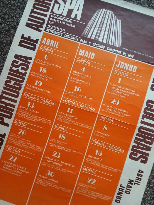 cartazes culturais Portugal anos 1970'/80's