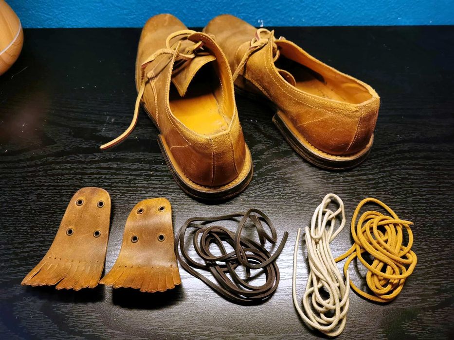 Sapatos de couro genuíno