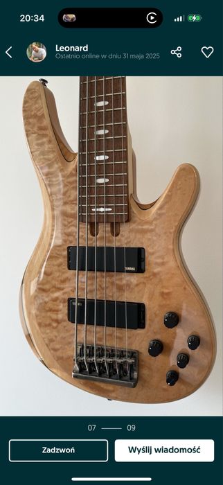 Gitara Basowa Yamaha TRB1006J Bas 6 strunowy + pokrowiec