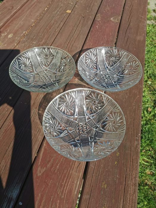 Patery misa szkło kryształ Ząbkowice prl