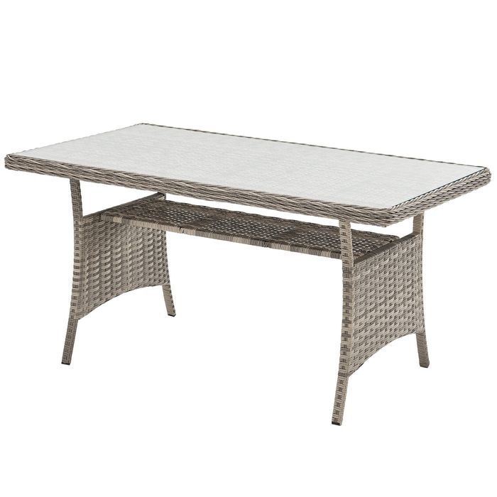 Stół ogrodowy technoratan szary