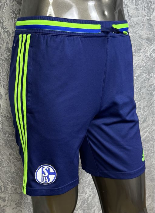 Adidas climalite S04 шорты 15-16 лет 176 см S размер подростковые футбольные синие