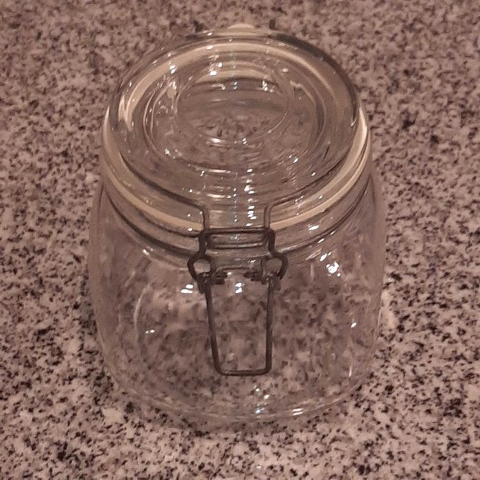 Frasco Vidro Hermético Transparente 0.5L