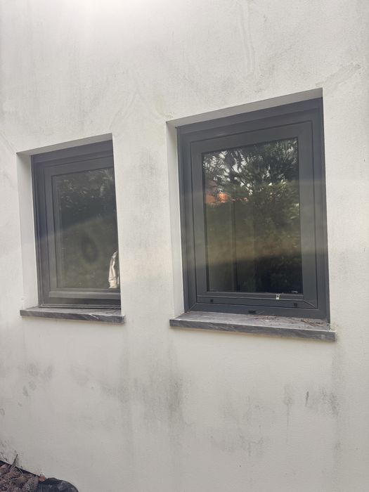 Janelas em Alumínio Cinza Antracite com Vidro Duplo