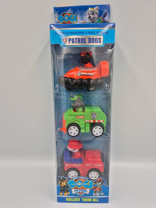 Psi Patrol 3 pojazdy z figurkami