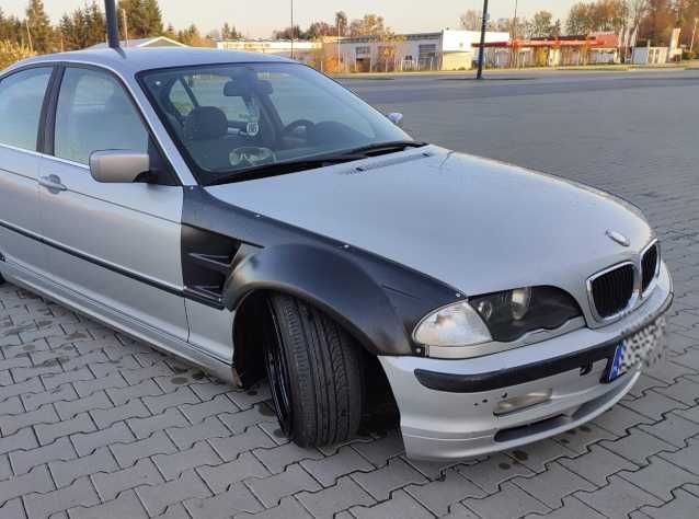 BMW E46 Sedan poszerzenia Przód Wide Body Kit Drift Daily 50 mm