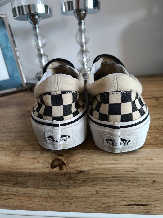 Trampki Vans 39 w kratkę platforma