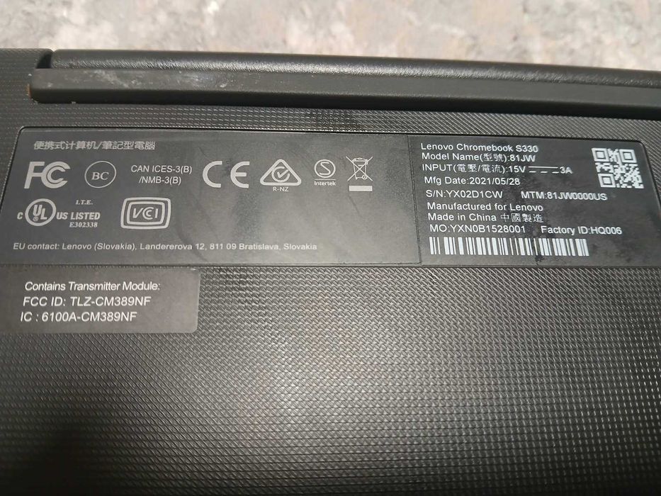 Ноутбук Lenovo Chromebook S330 14" б\у