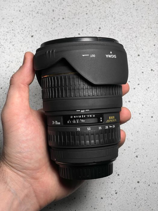 Вживаний Sigma 24-70mm f/2.8 під Canon EF