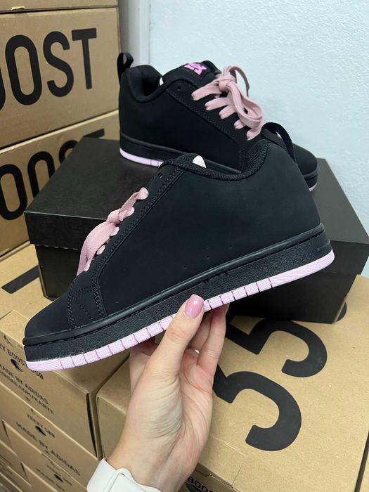 Женские кроссовки DC Shoes Court Graffik "Black Pink" Размеры 36-41
