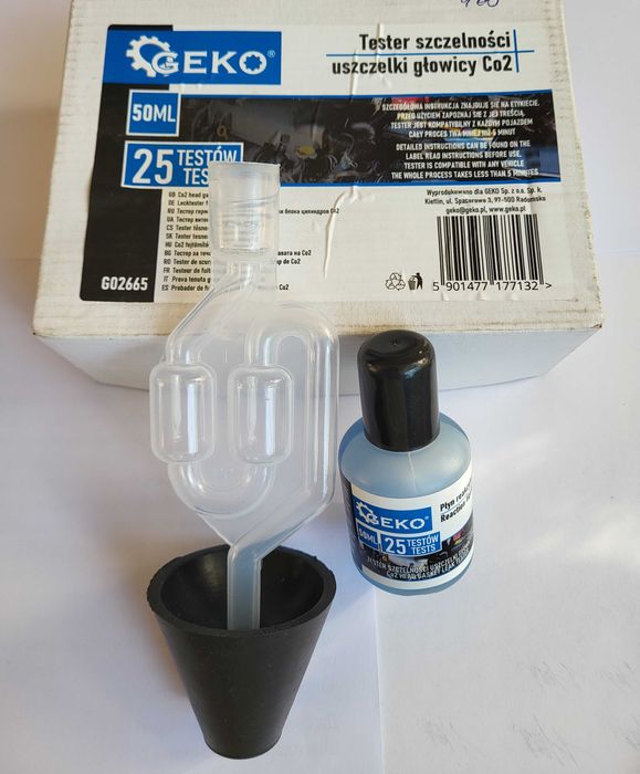Тестер герметичности прокладки ГБЦ CO2 на 25 тестов G02665 GEKO