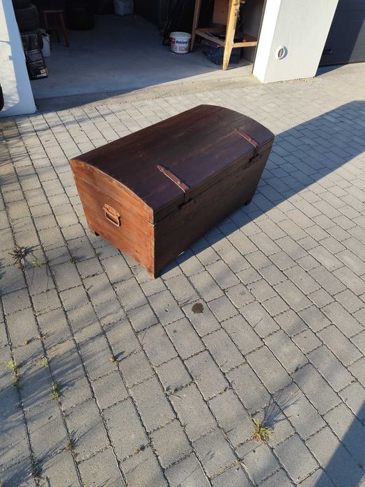 Kufer skrzynia drewniana duża