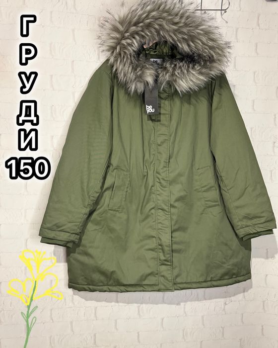 Парка куртка зимова великого розміру большого размера зимняя