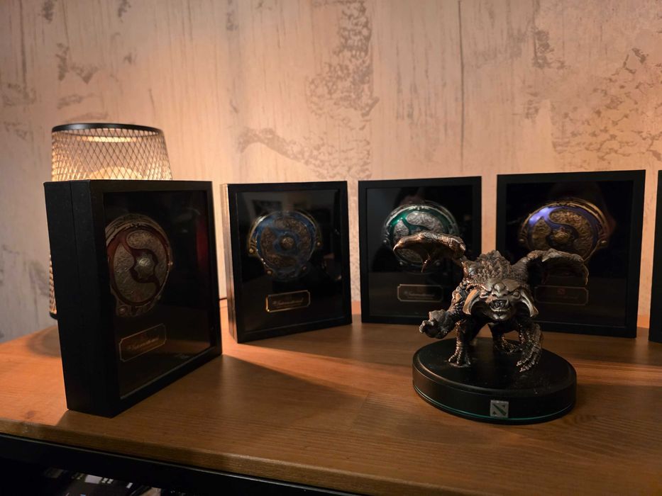 Kolekcja Dota 2 Aegis 2016 - 2022 (6 szt) + Baby Roshan 2018 | komplet