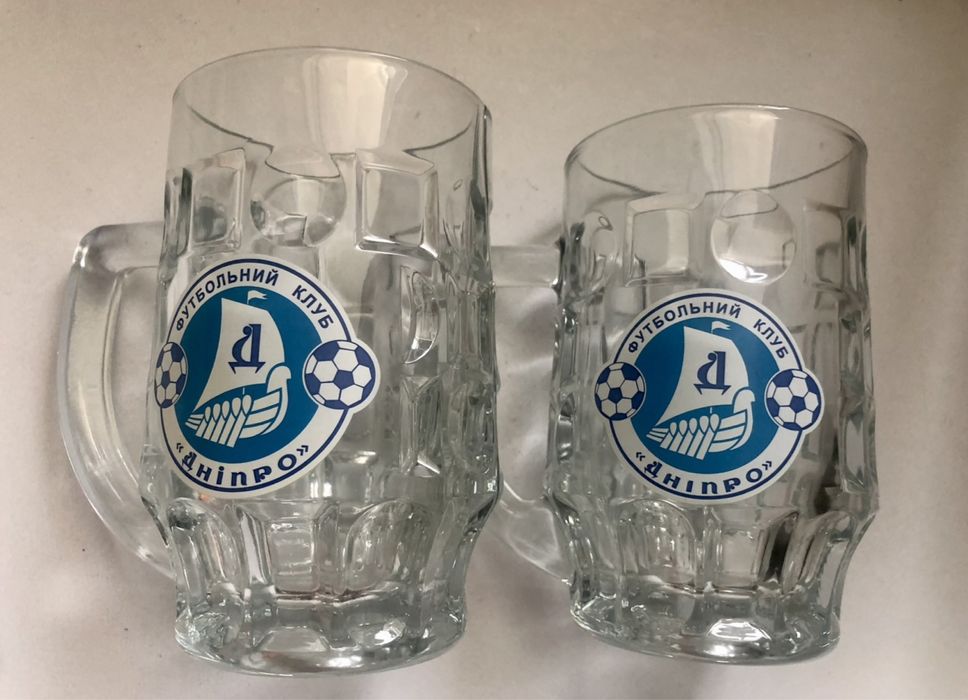 Бокалы пивные с эмблемой ФК Днепр