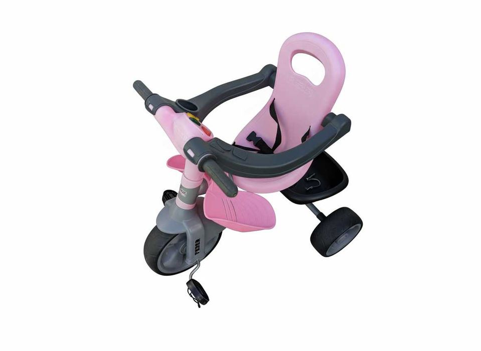 Triciclo Infantil Rosa/Cinza – Muito Bom Estado | Seguro e Confortável