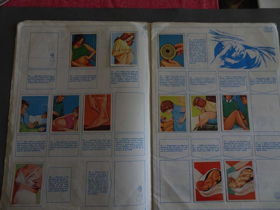Caderneta de cromos Um Bebé vai nascer (faltam 123 cromos)