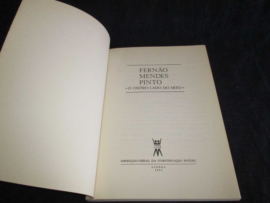 Livro Fernão Mendes Pinto O Outro Lado do Mito