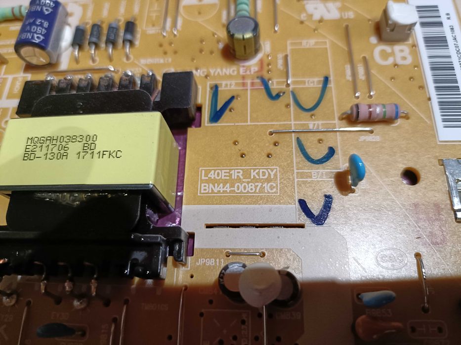 Fonte de alimentação Samsung UE43M5525AK