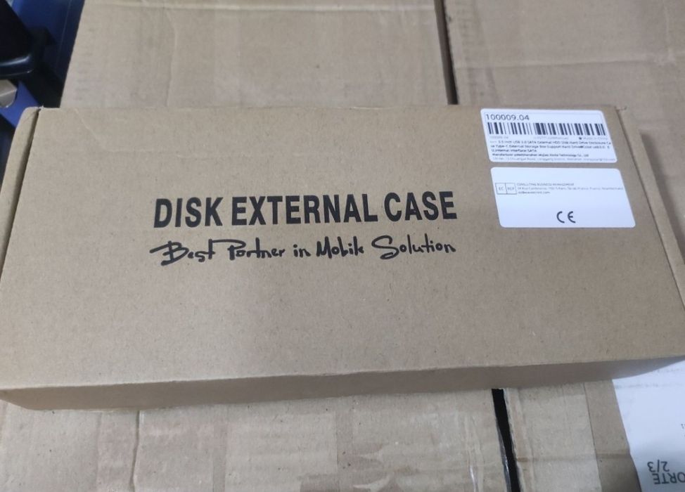 Caixa para disco externo nova