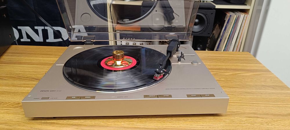 Вініловий програвач  DENON DP-23F (відео роботи )-МС-картридж -DL-80