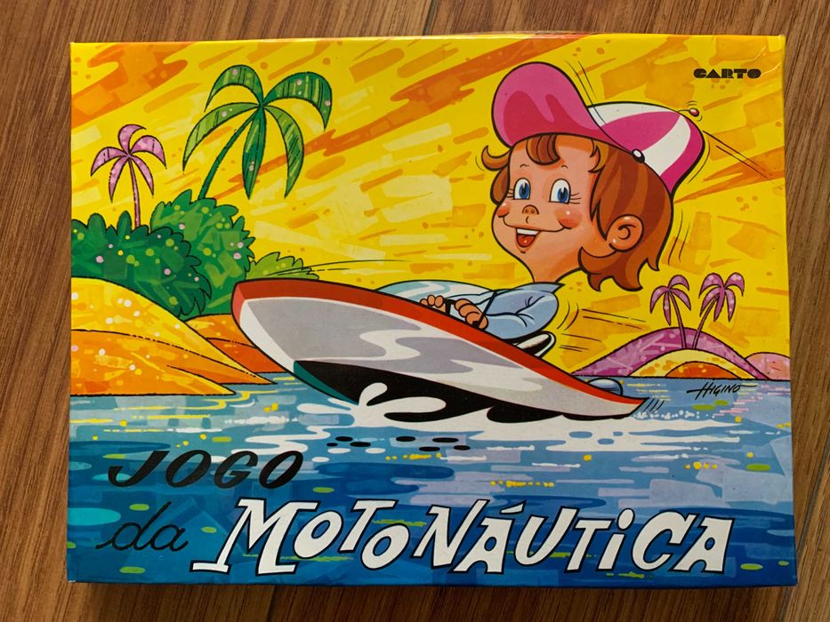 Jogo da Motonáutica - Carto - Vintage