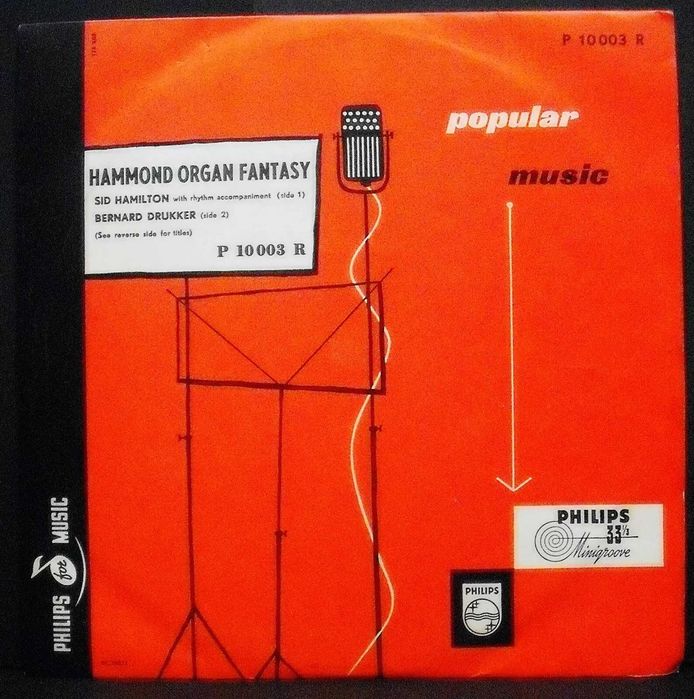 Hammond Organ  Fantazy Sid Hamilton & Berard DRUKKER 1950s