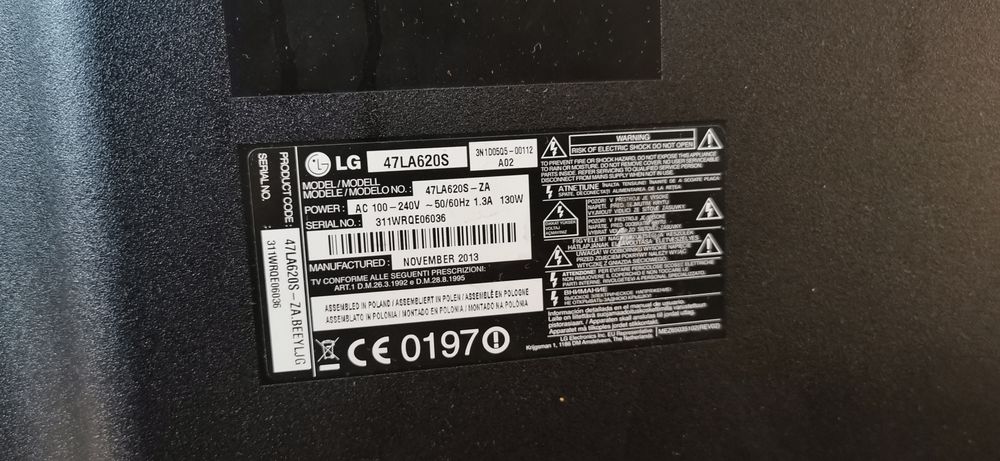 Telewizor lg 47 cali