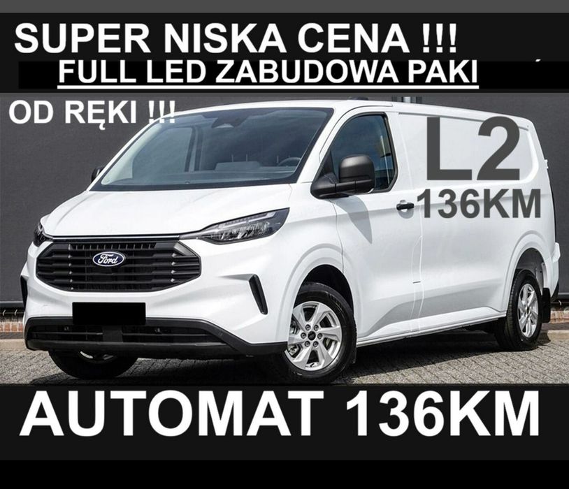 Ford Transit Custom  136KM Automat Super Niska Cena L2 Full Led Dostępny od ręki !!