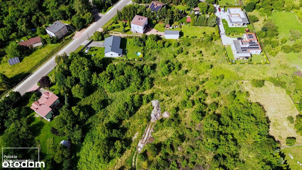 Działka Budowlana w Sarnowie 2031 m² asfalt + media Jedyna taka